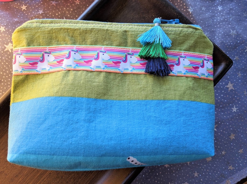 Rainbow Unicorn Zippie Pouch