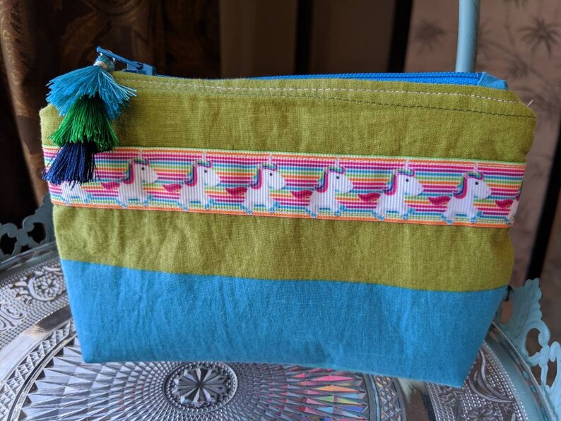 Rainbow Unicorn Zippie Pouch