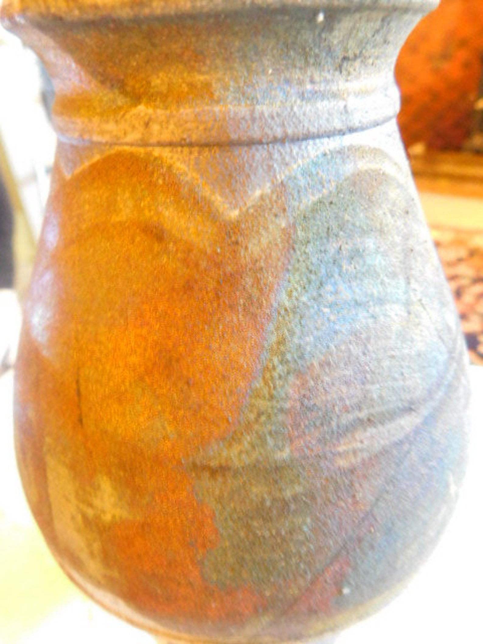 Studio Hawaii Art Pottery Raku Vase Impressed Etsy