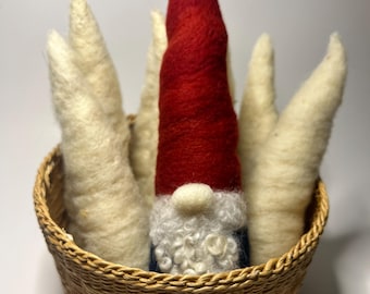 Shy Gnome Kit Build Your Own DIY Personalize it Needle Felted Art