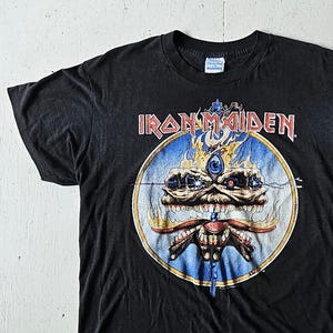 1980s Iron Maiden Tee | 1988 TShirt | Iron Maiden T-Shirt | Large L