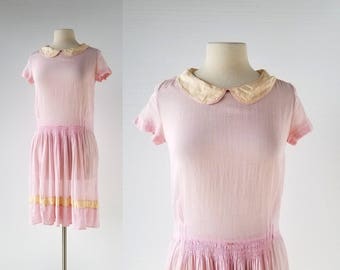 1920s Pink Dress | The It Girl | 20s Dress | XS