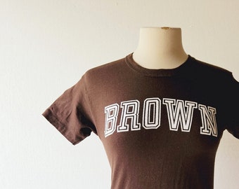 Brown University TShirt | 70s T-Shirt | Russell Athletic Shirt | XXS XS