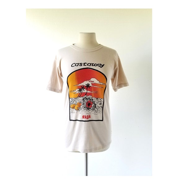 Vintage 1970s T-Shirt | Fiji Shirt | 70s TShirt | S M