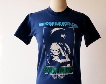 Pinetop Perkins Shirt | 90s T-Shirt | Blues T Shirt | XS S
