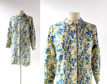 60s Floral Dress | Alpenblumen | 1960s Dress | Small S