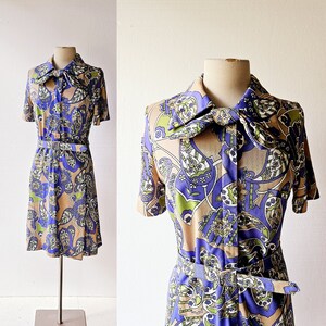 Vintage 60s Dress | Paisley Dress | Shelton Stroller | Medium M