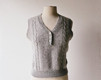 LL Bean Vest | Wool Sweater Vest | 80s Sweater Vest | XS S