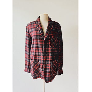 Pendleton Plaid Jacket | 1960s Jacket | Pendleton Topster | S M