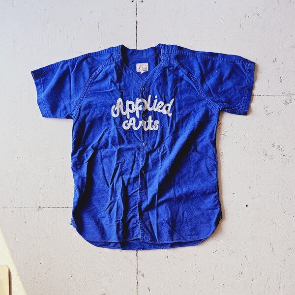 Vintage Baseball Jersey | 1950s Jersey | Applied Arts | L XL