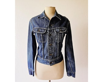 Vintage 70s Lee Denim Jacket, Lee Sanforized PATD-153438 - Etsy