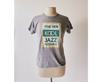 Vintage Jazz T-Shirt | Kool Jazz Festivals | 1976 TShirt | XS S