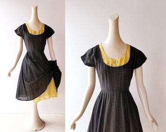 1950s Black Dress | Last Word | 50s Dress | XXS XS