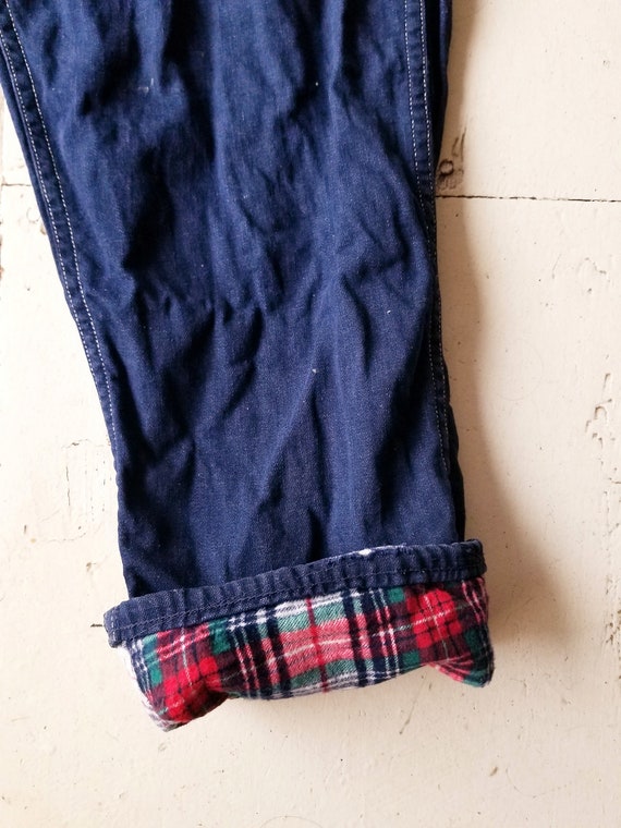 Vintage 50s Jeans | Side Zip Jeans | Flannel Line… - image 3