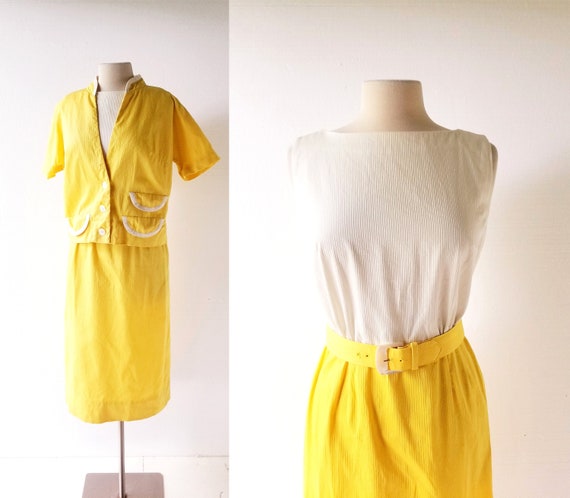Yellow 1960s Dress | Mr. Mort | Dress With Jacket