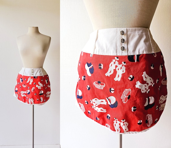 70s Mini Skirt | Shore Leave | Nautical Skort | 2… - image 1