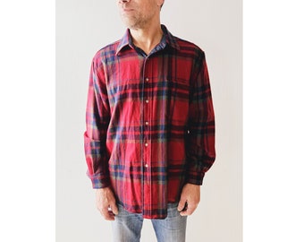 Vintage Pendleton Shirt | Lodge Shirt | Wool Shirt | Large L