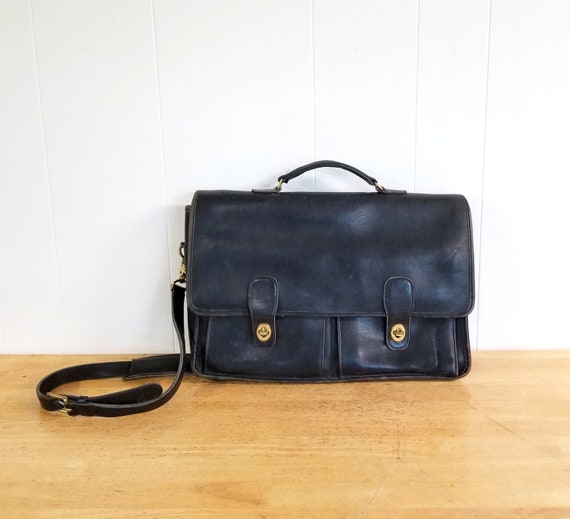 Vintage Coach Briefcase Carrier Bag Coach Messenger Bag - Etsy