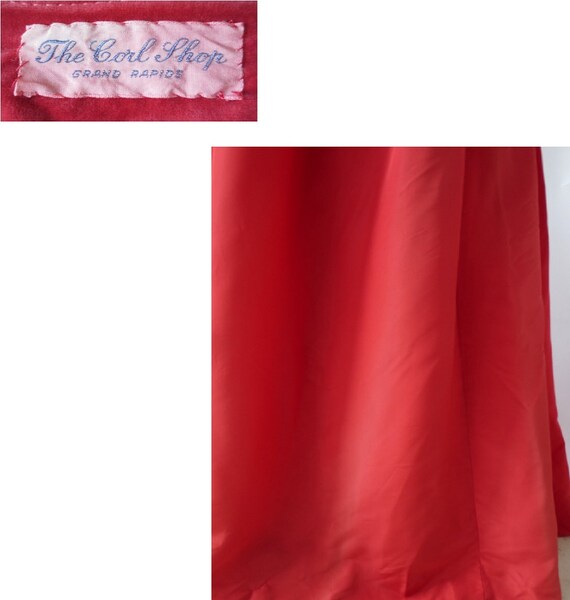 1940er Jahre Rotes Kleid Taffeta Kleid 40er Jahre Kleid Etsy