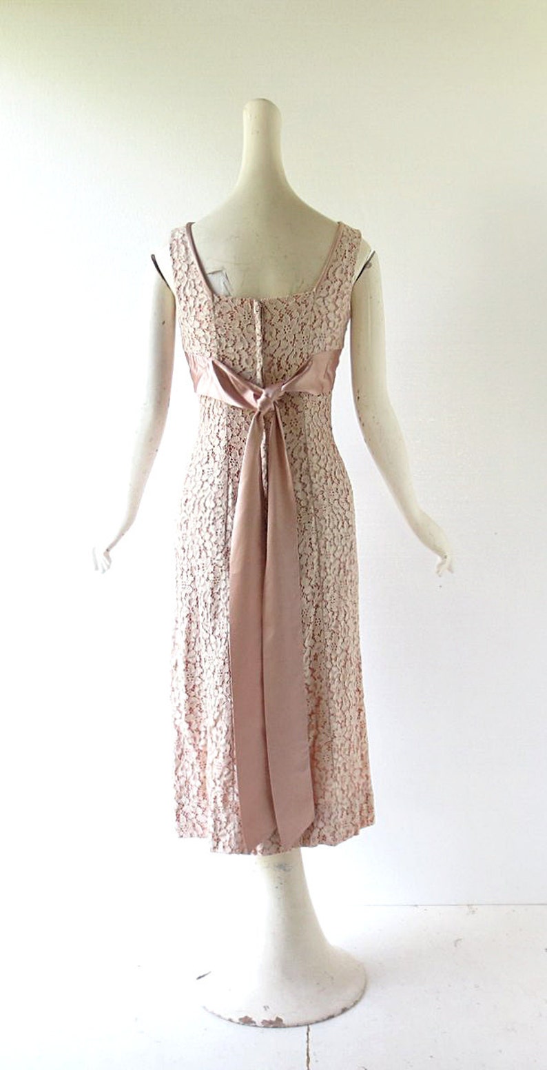 50s Lace Dress  Interlude  1950s Dress  XS image 5