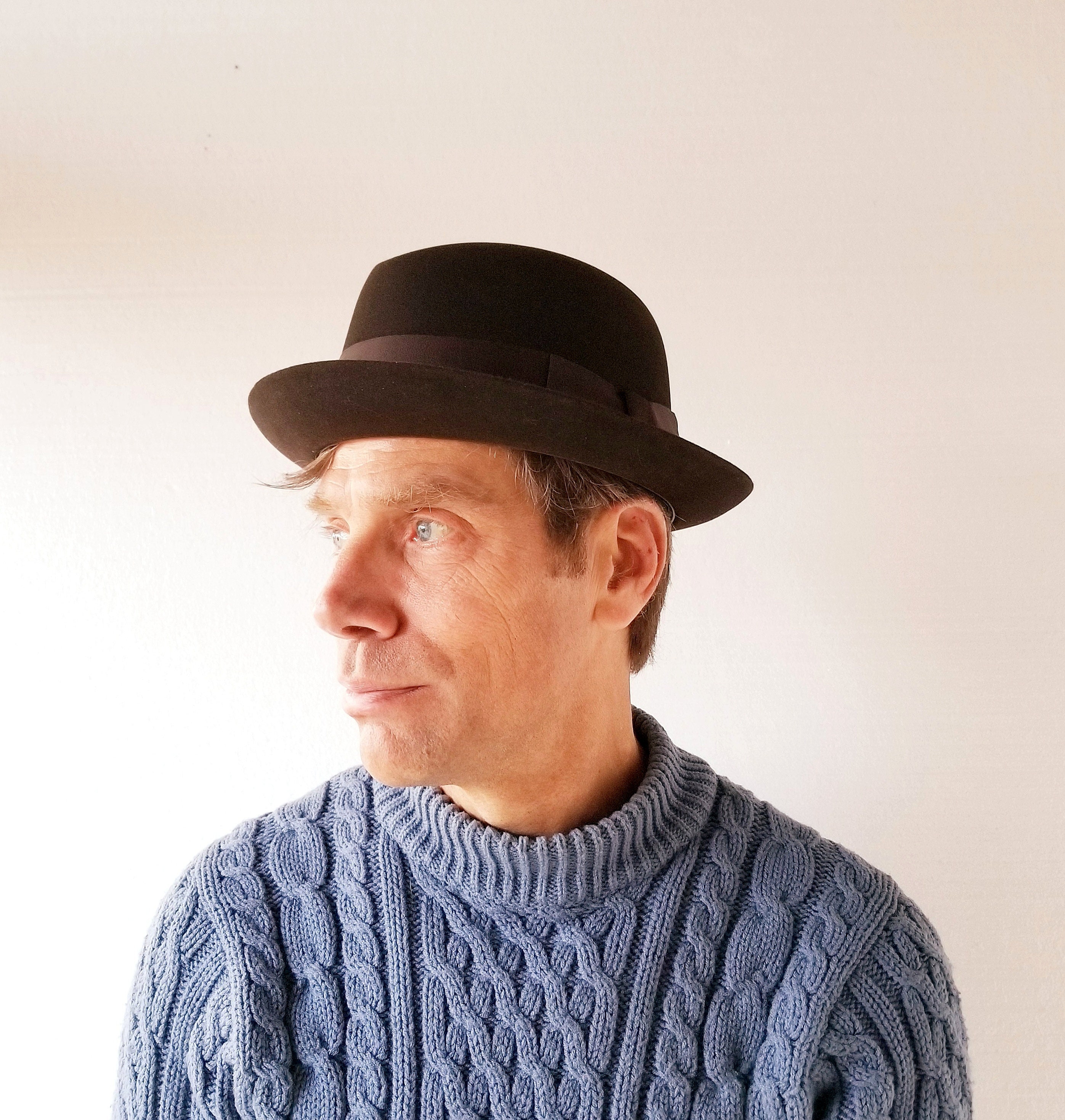 Vintage 1950s Hat Homburg Hat 50s Hat 