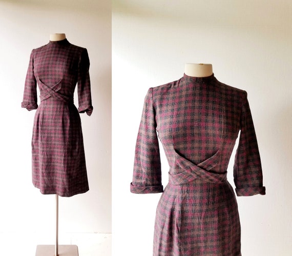 1950s Check Dress the Archivist 50s Dress XS - Etsy