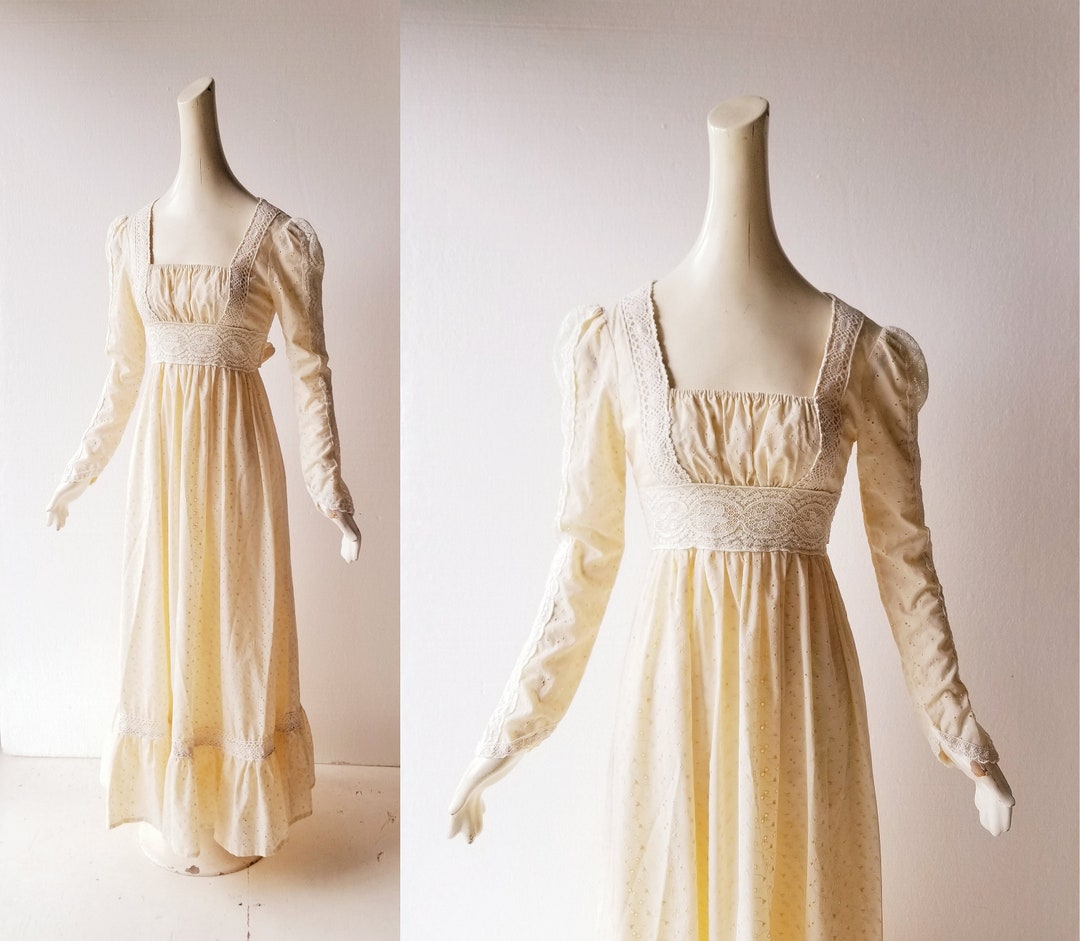 Vintage 1970s Gunne Sax Maxi Dress | XXS - Etsy