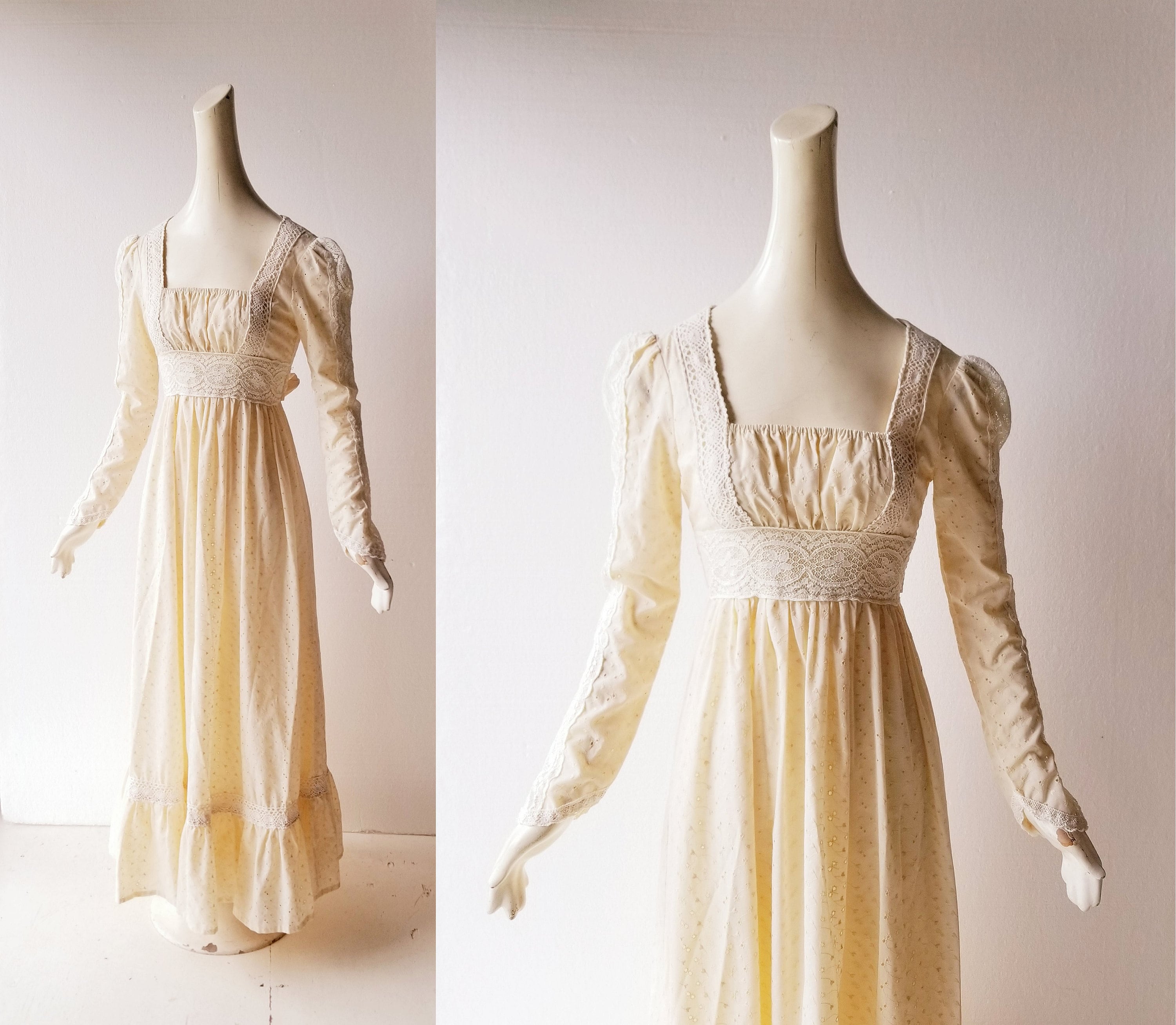 Vintage 1970s Gunne Sax Maxi Dress | XXS - Etsy