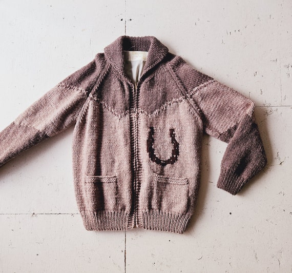 Vintage Horse Sweater | 1950s Cardigan | Cowichan… - image 7