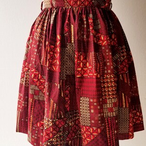 1950s Full Skirt Gochujang 50s Skirt 25 Waist image 6