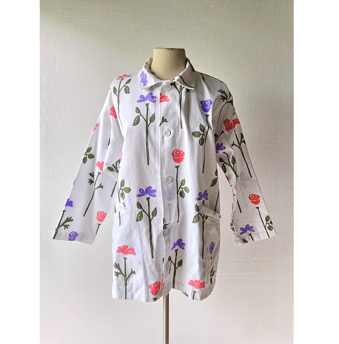Michigan Rag Co Jacket | Floral Jacket | 90s Jacket | up to XL - Etsy