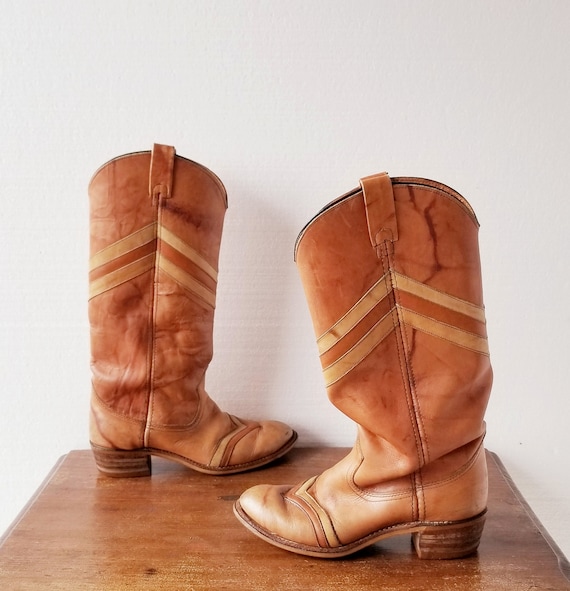 MISS CAPEZIO 70s USA ヴィンテージ ウエスタンブーツ 蝶 MISS CAPEZIO 70s USA ヴィンテージ ウエスタンブーツ 蝶 靴