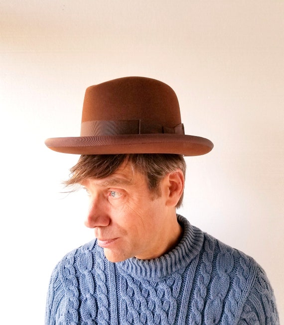 Vintage 1930s Hat | Homburg Hat | 30s Hat