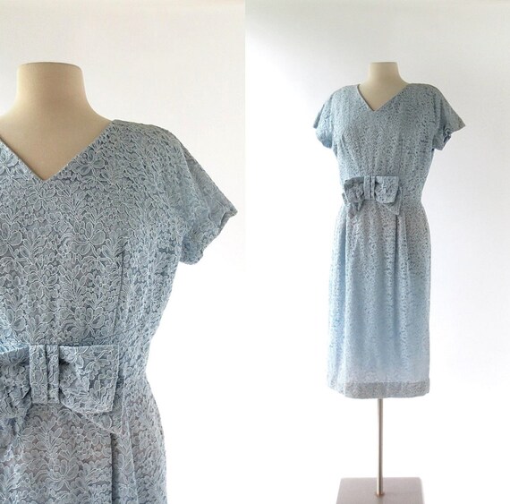 50s Lace Dress | Frostbite | 1950s Dress | Large L
