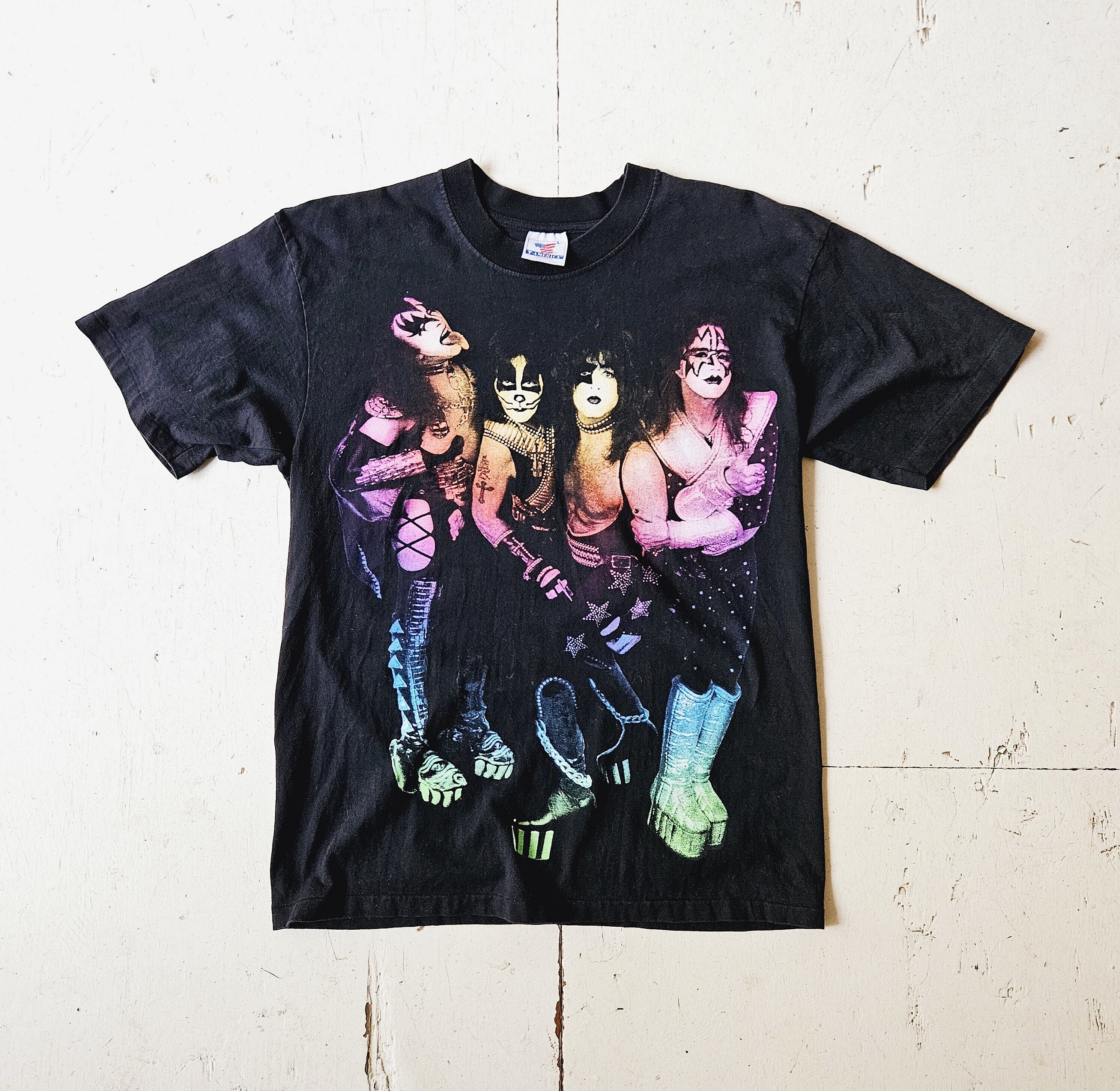 KISS 1996-97 vintage Alive worldwide tour band tee shirt unisex 