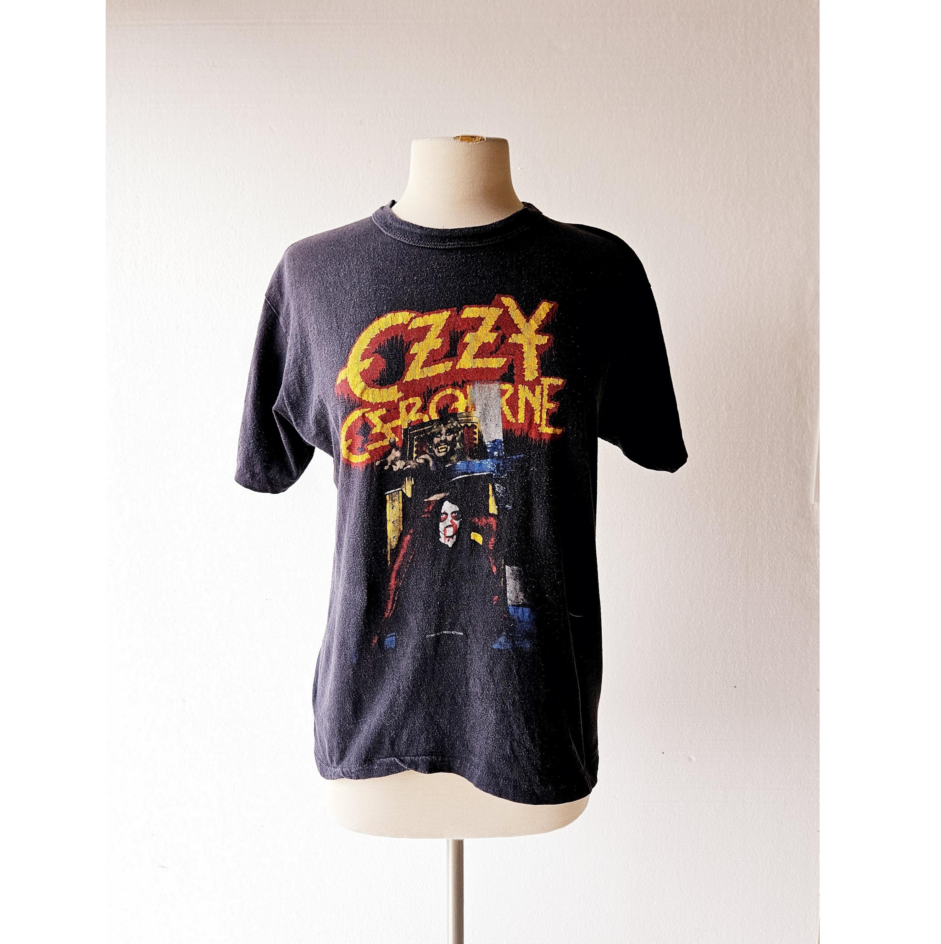Ozzy Osbourne-T-shirt | Over de duivel gesproken | Tourshirt jaren 80 | Gemiddelde M