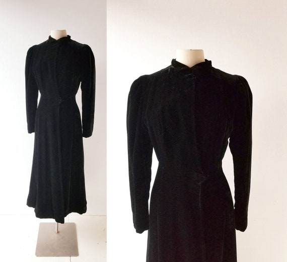 1930s Velvet Coat | Princess Coat | 30s Coat | XXS