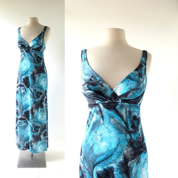 Catalina Swim Dress | 1970s Maxi Dress | 70s Dress