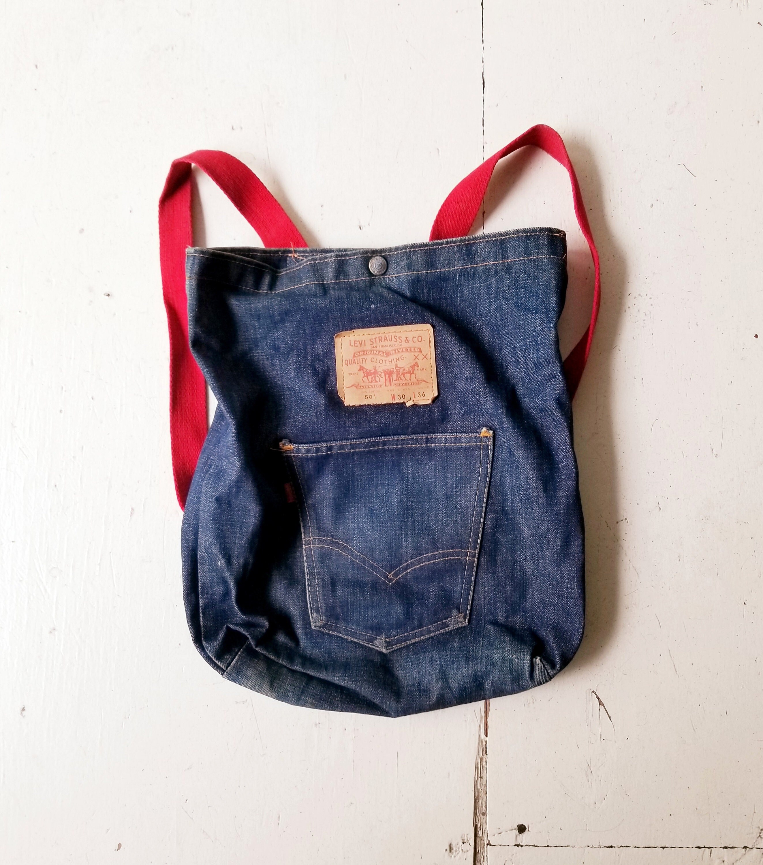 Levi's Vintage / Bolso 501 / Bolso - Etsy España