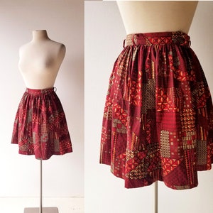 1950s Full Skirt Gochujang 50s Skirt 25 Waist image 1
