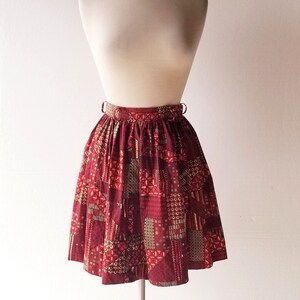 1950s Full Skirt Gochujang 50s Skirt 25 Waist image 4