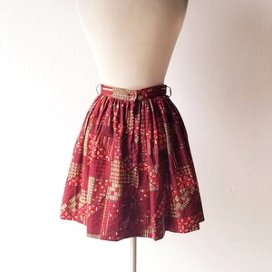 1950s Full Skirt Gochujang 50s Skirt 25 Waist image 5
