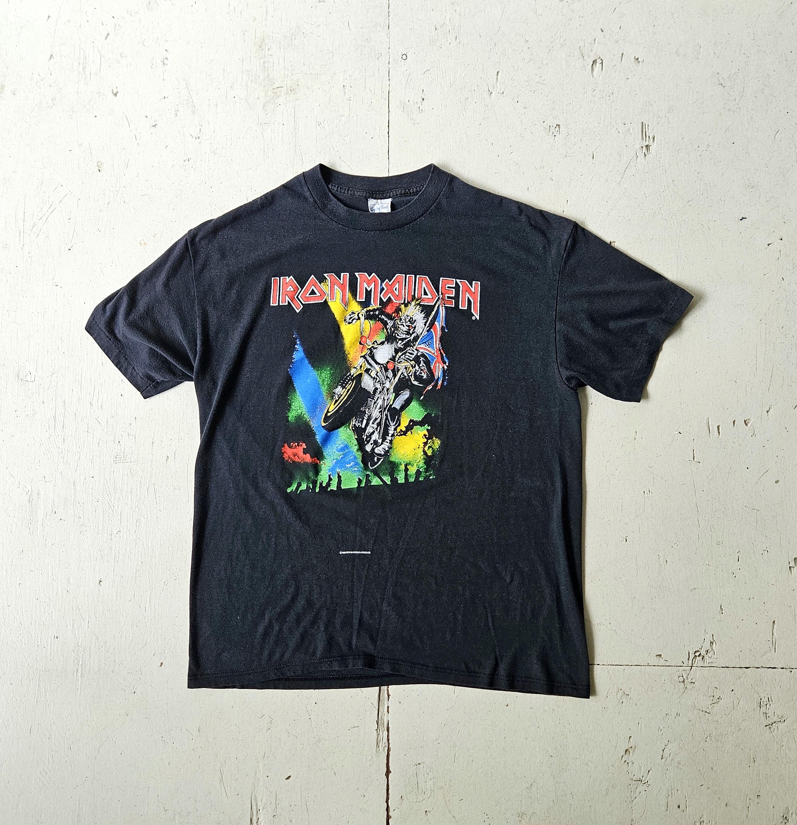 80s Iron Maiden T Shirt | 1989 Tour T-shirt | L XL - Etsy
