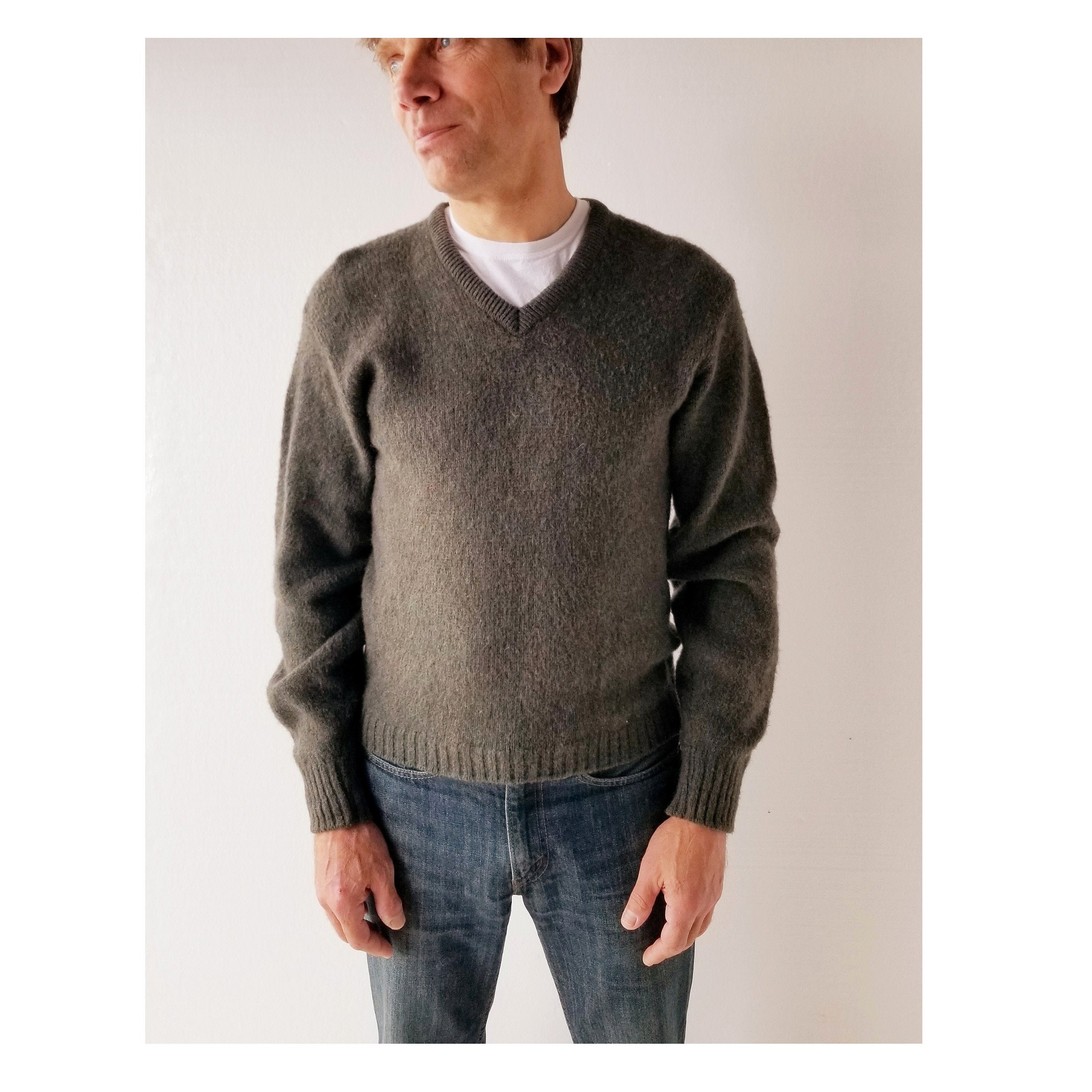Vintage 1950s Sweater Forest Green 