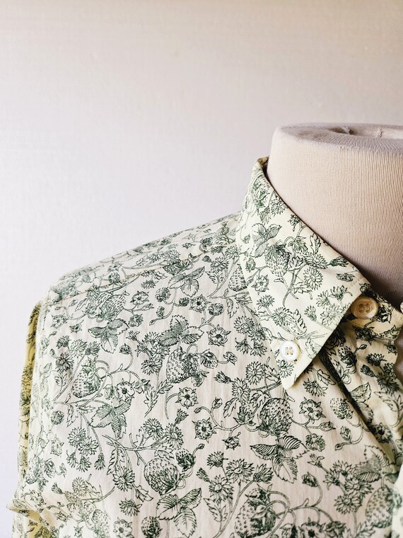 Vintage Oxford Shirt | Wild Strawberry | 60s Blou… - image 3