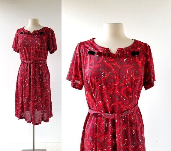 1960s red dress