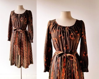 Vintage 70s Dress | Harvest Moon | 1970s Dress | Small S