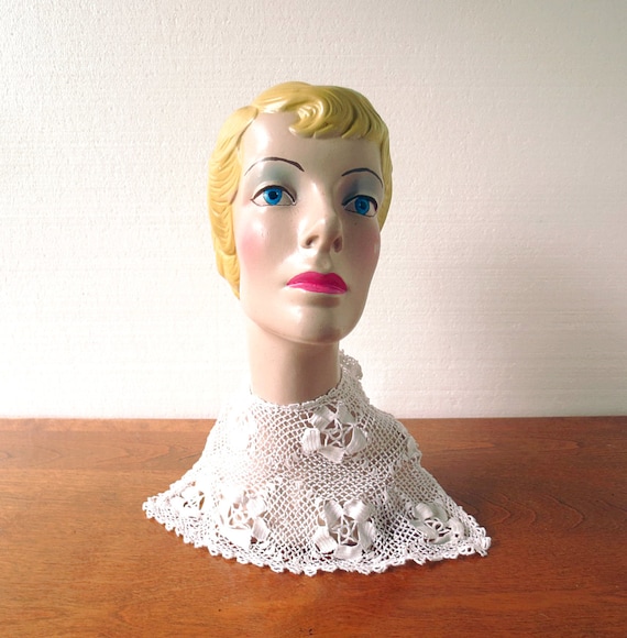 Vintage Crochet Collar | 1920s Collar | Bib Collar