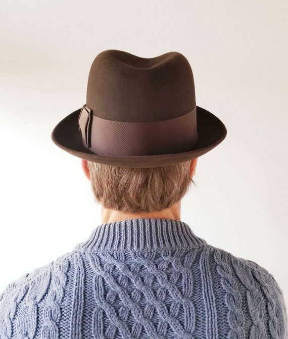 Vintage 1950s Hat | Homburg Hat | 50s Hat | Size … - image 4