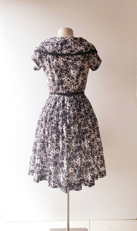 Vintage 50s Dress | Photoflora | Floral Print Dre… - image 2